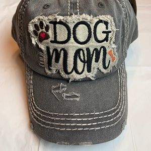 Dog Mom Baseball cap - Gray distressed